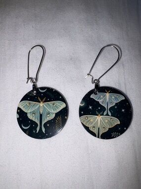 Moth earrings